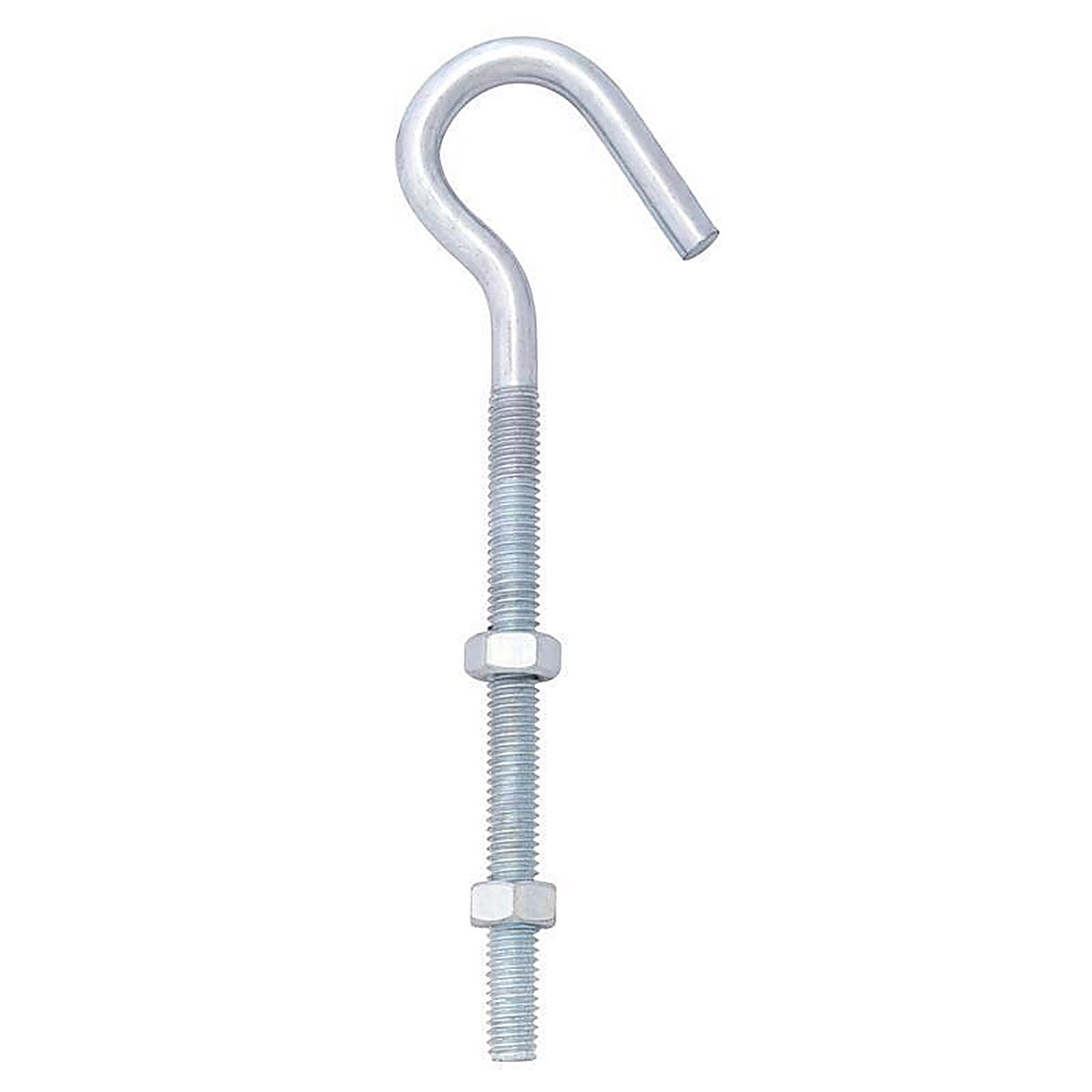 Hampton - 02-3489-122 - Medium Zinc-Plated Silver Steel 6 in. L Clothesline Bolt Hook 160 lb. - 1/Pack