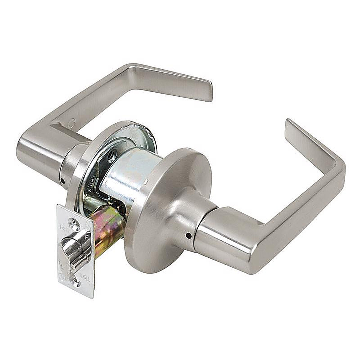 Tell - CL100197 - Cortland Satin Chrome Passage Lockset ANSI Grade 2 2 in.