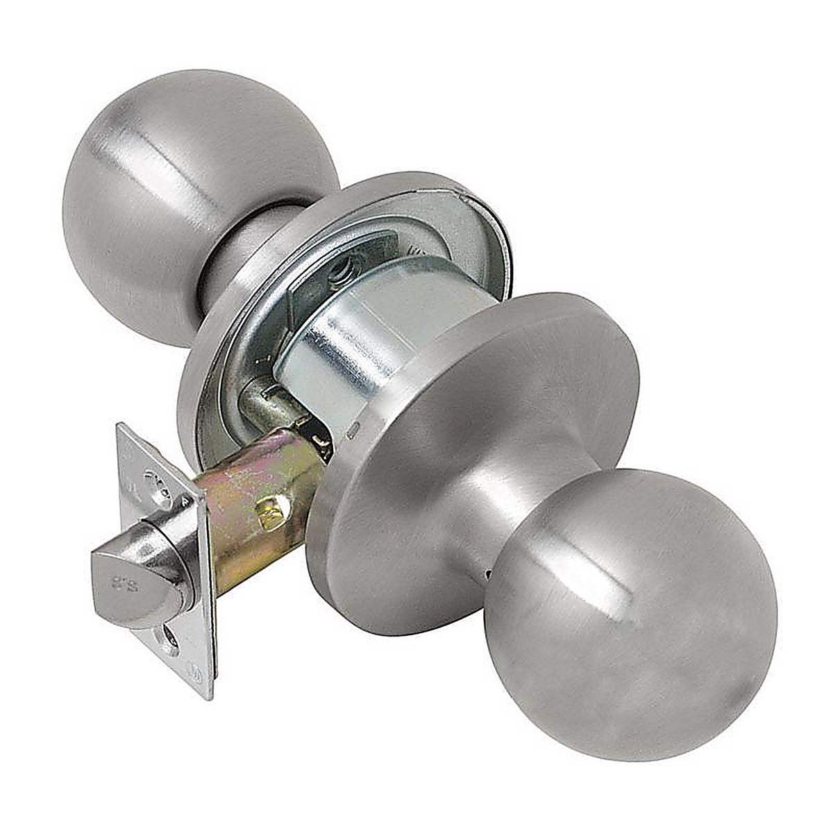 Tell - CL100051 - Empire Satin Stainless Steel Passage Lockset ANSI Grade 2 1-3/4 in.
