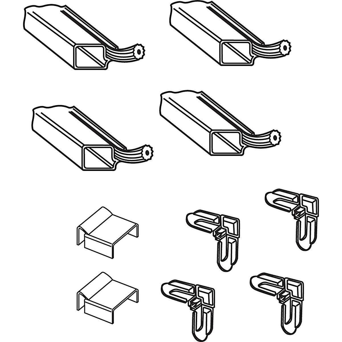 Prime-Line - PL7806 - Bronze Aluminum 5/16 in. W X 3/4 in. L Screen Frame Kit 1 pk
