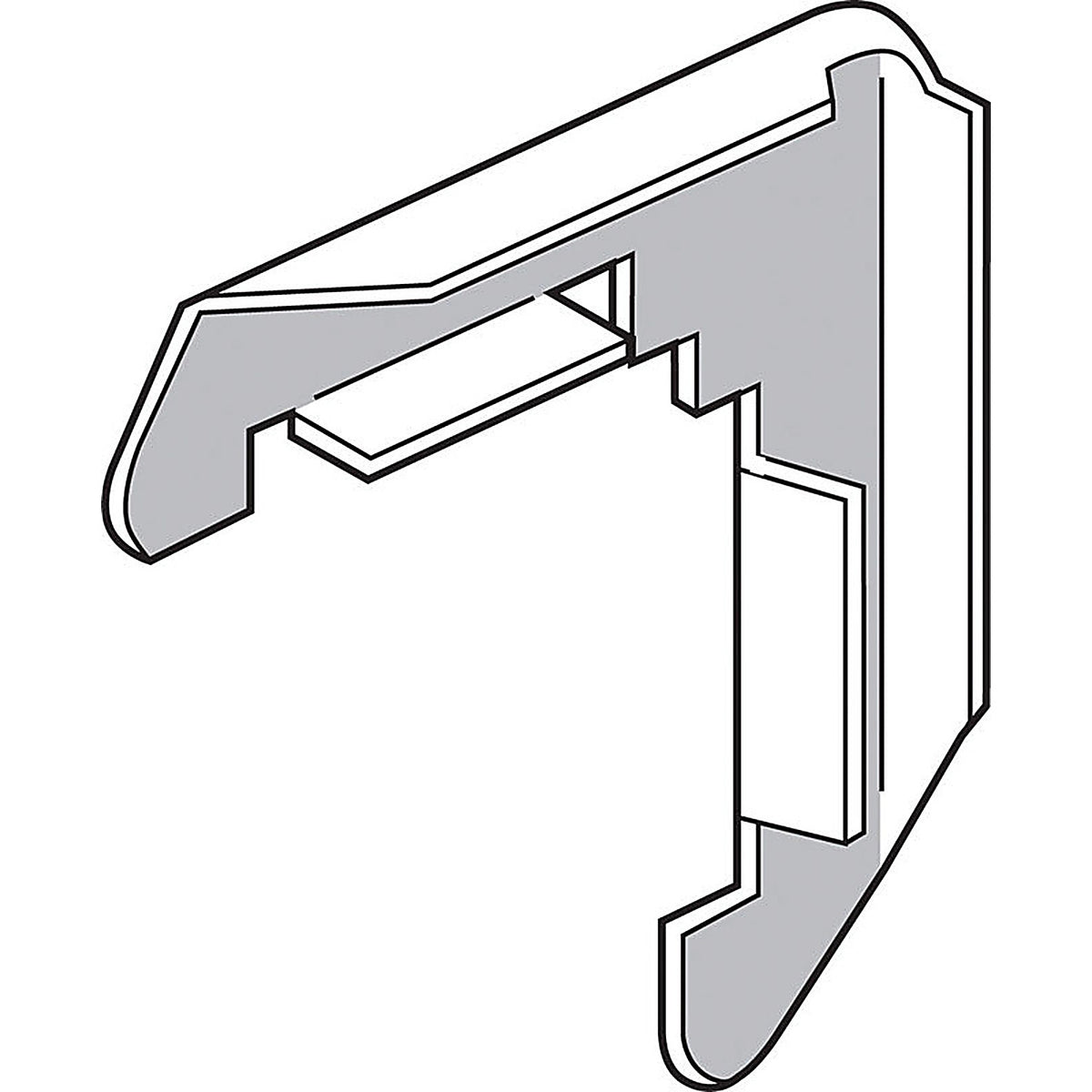 Prime-Line - PL14294 - Mill Metal 5/16 in. W x 3/4 in. L Screen Frame Corner - 1/Pack