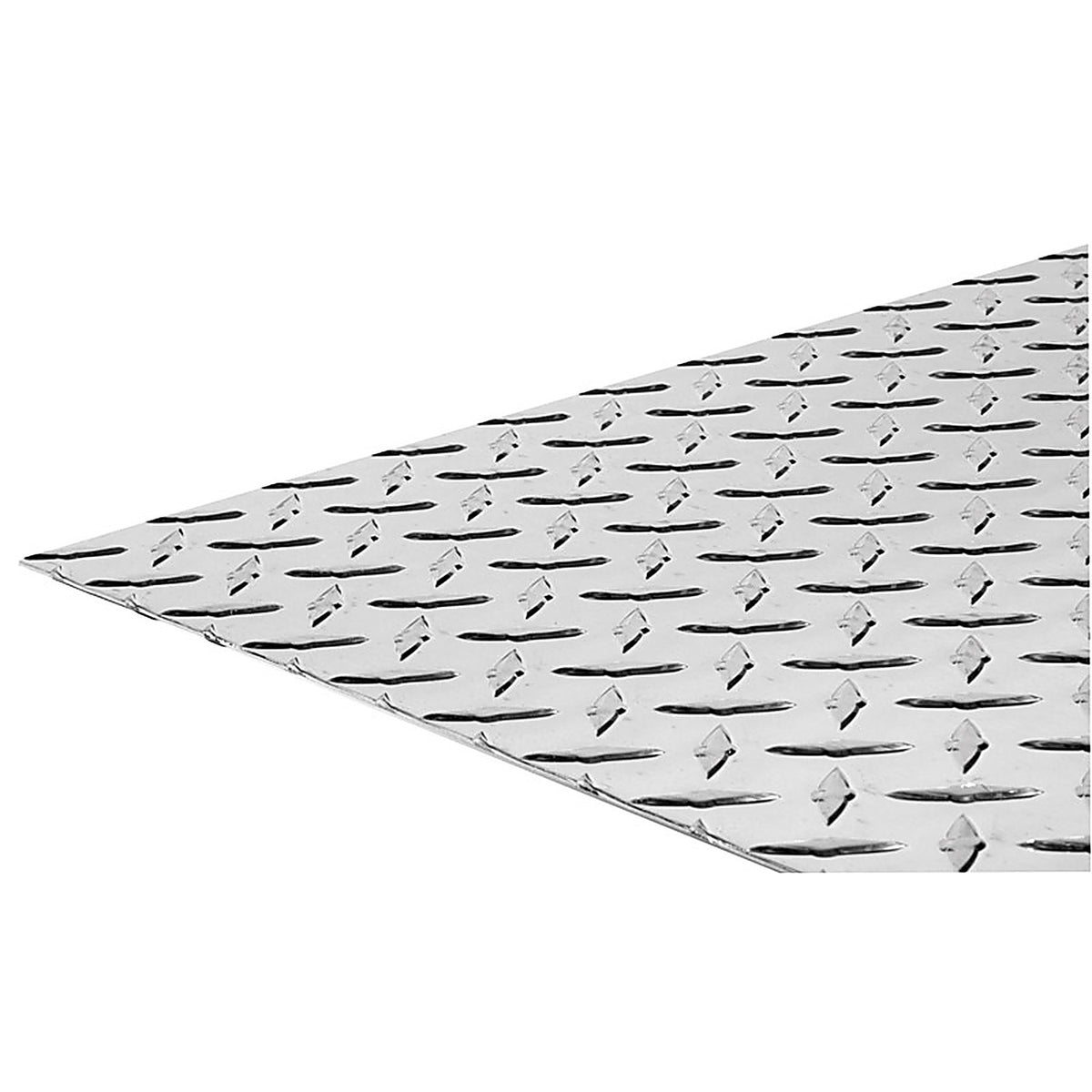 Boltmaster - 11254 - 12 in. W x 24 in. L Bright Aluminum Diamond Tread Plate
