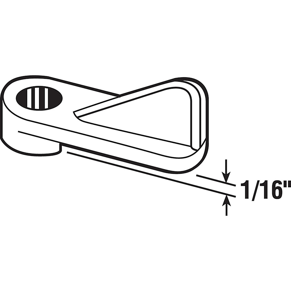 Prime-Line - PL7739 - Gray Plastic Screen Clip For 1/16 inch - 12/Pack