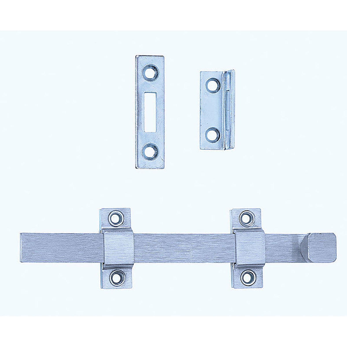 Tell - DT100017 - Satin Chrome Solid Brass Surface Bolt