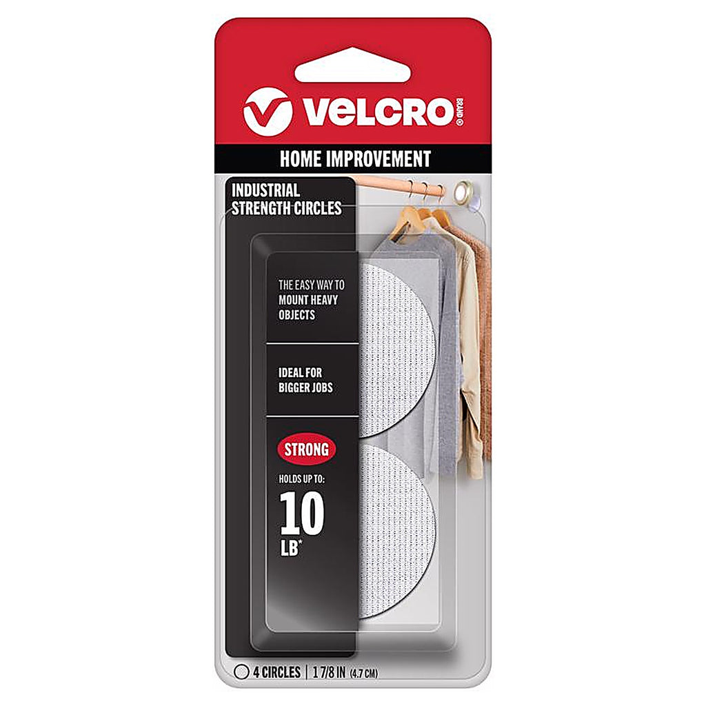 Velcro - 90363 - Industrial Strength Hook and Loop Fastener 1-7/8 in. L - 4/Pack