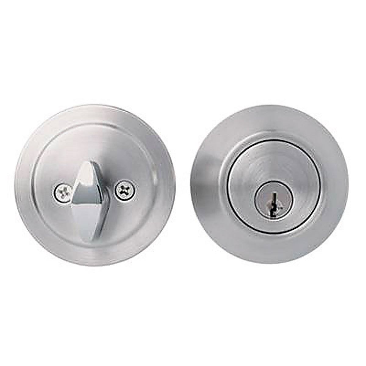 Home Plus - LA2132 - Satin Chrome Brass Single Cylinder Deadbolt