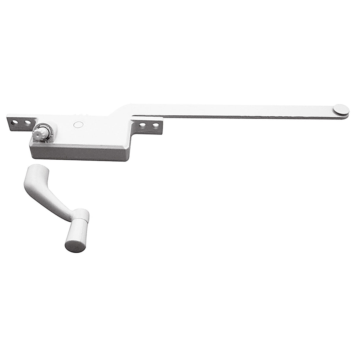 Prime-Line - H 3710 - White Steel Left Single-Arm Casement Window Operator For Steel Framed Windows