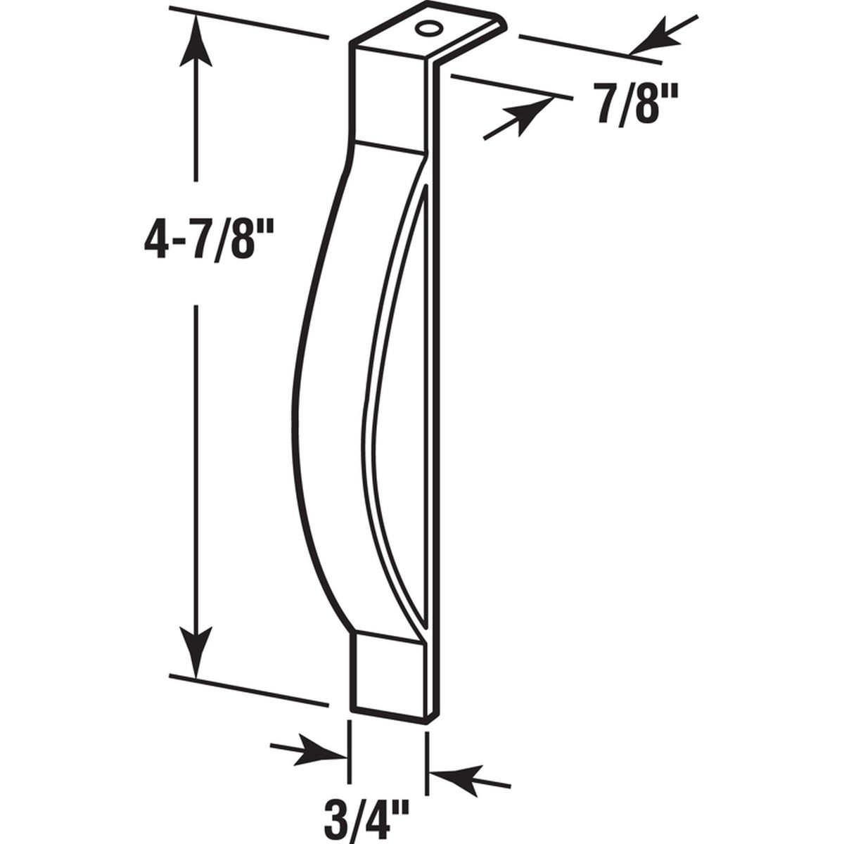 Prime-Line - F 2537 - Silver Steel Window Sash Spring 3/4 in. W X 4-7/8 in. L For Sash Cords 1 pk