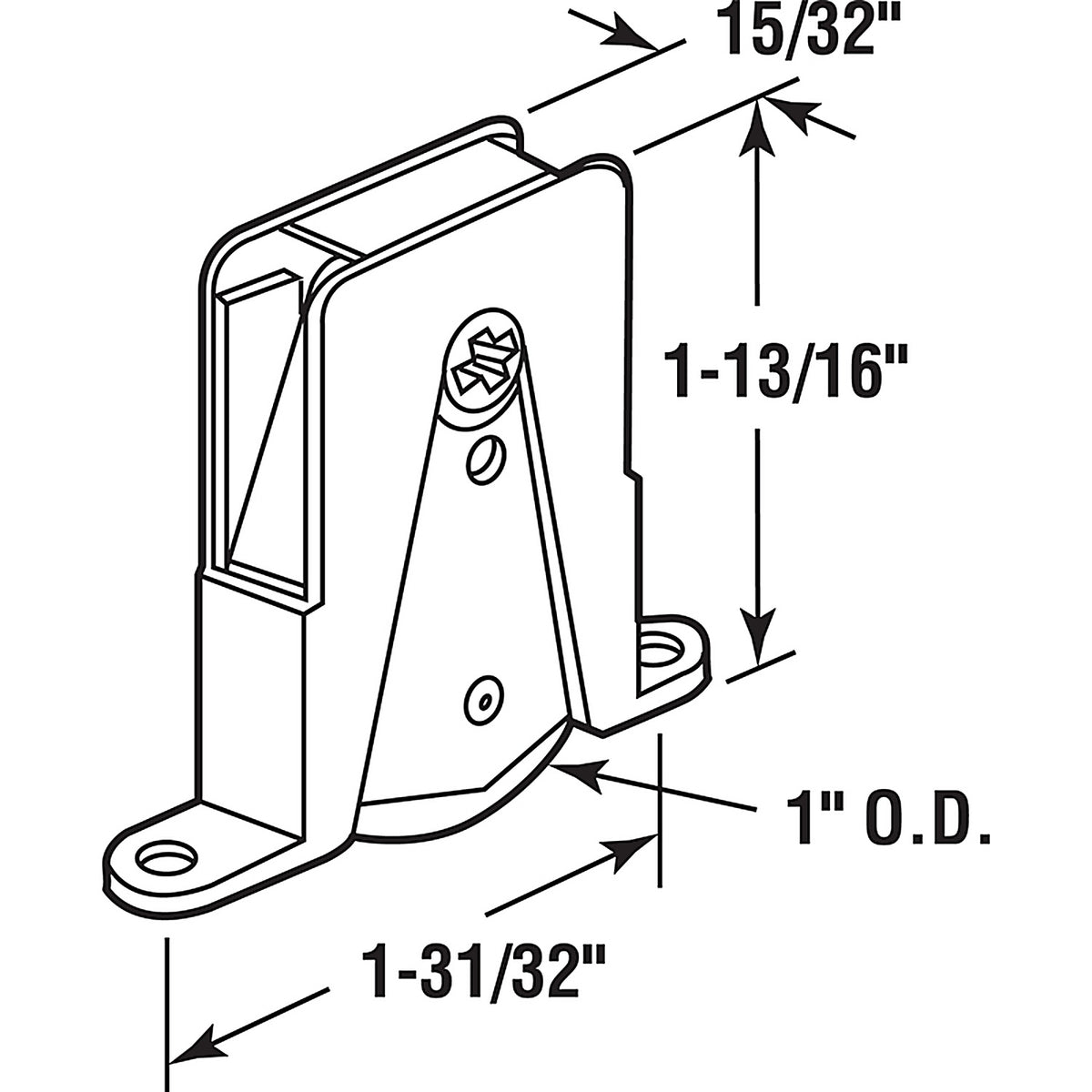 Prime-Line - B 684 - 1 in. D X 1/4 in. L Aluminum/Nylon Roller Assembly 2 pk