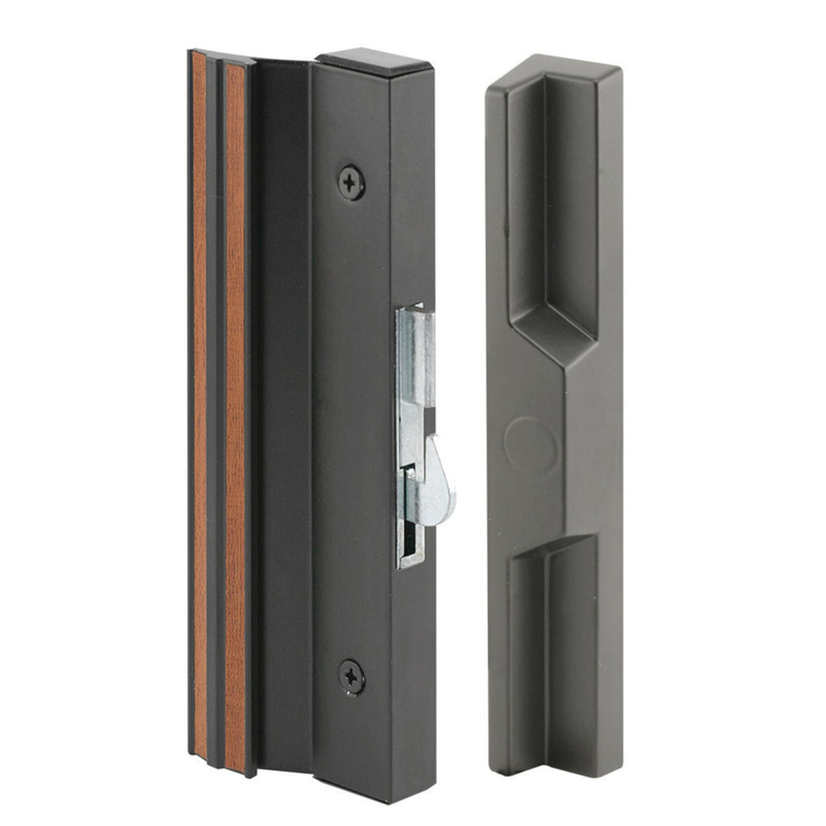 Prime-Line - C 1125 - Wood/Brown Steel Outdoor Door Handle Set