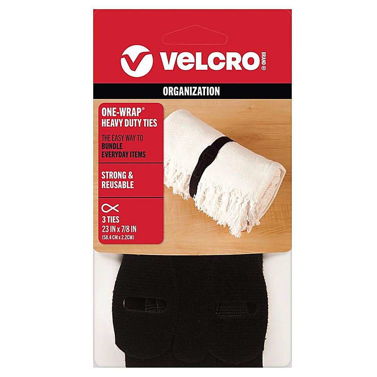 Velcro - 90700 - One-Wrap Strap 23 in. L - 3/Pack