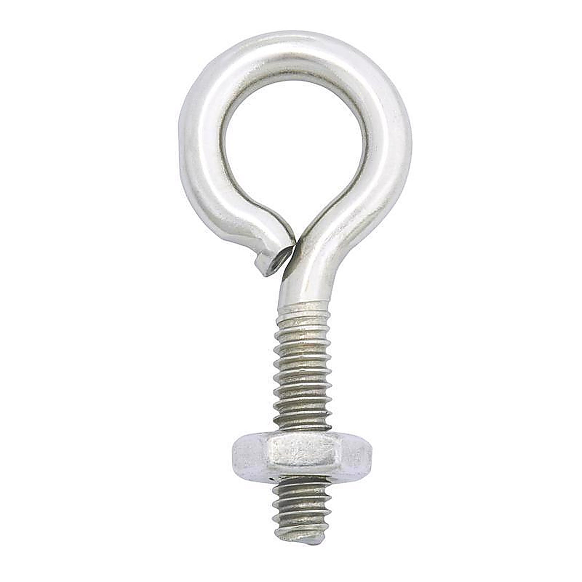 Hampton - 02-3456-431 - 3/16 in. x 1-1/2 in. L Stainless Stainless Steel Eyebolt Nut Included