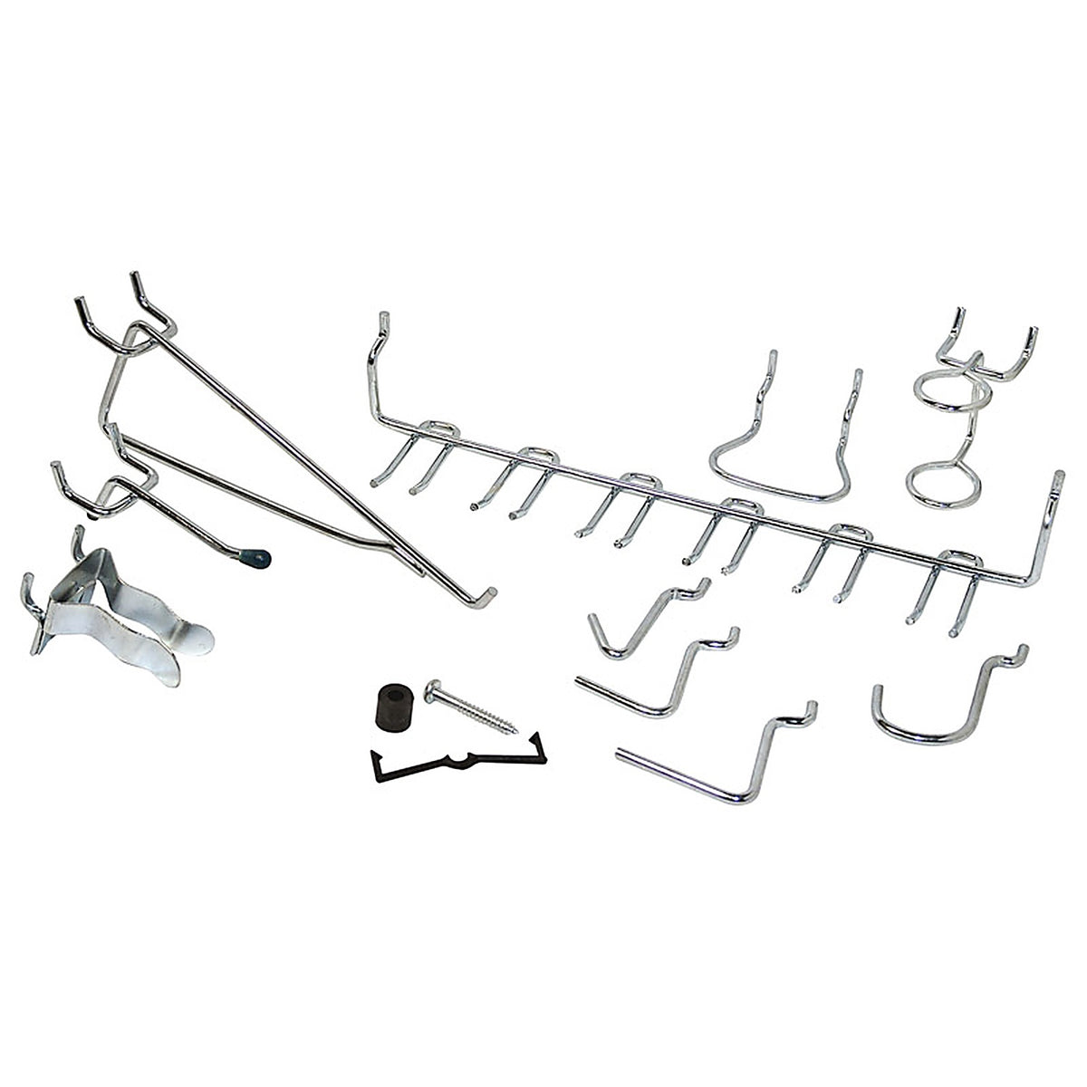 Crawford - 1851A - Zinc Plated Silver Steel Peg Hook Assortment 47/Pack