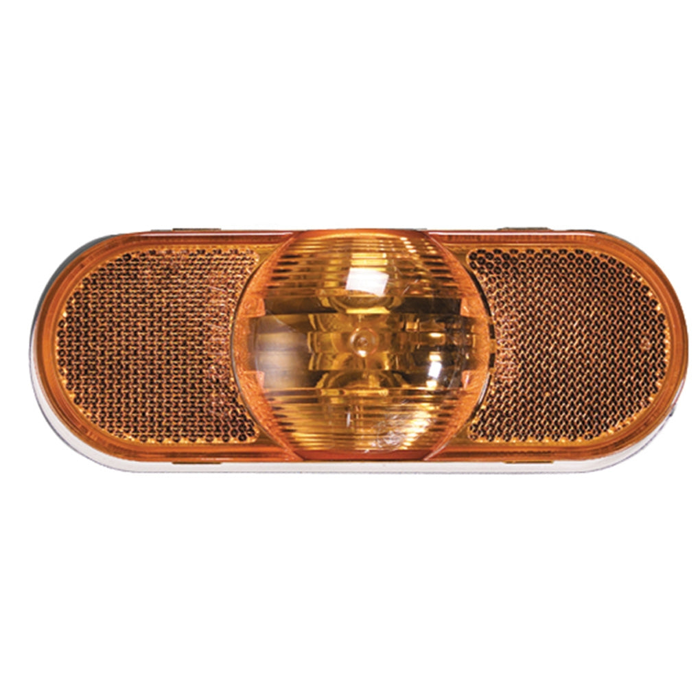 Grote - 52513 - Oval Torsion Mount III Side Turn/Marker Lamp - Yellow