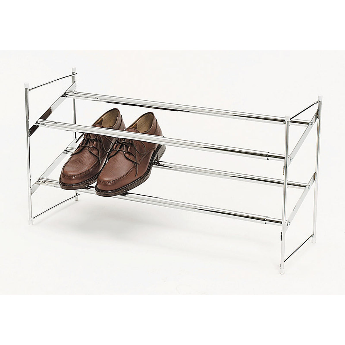 Whitmor - 6023-210 - 8-3/4 in. H x 24 in. W x 14 in. L Steel Expanding and Stacking Shoe Rack