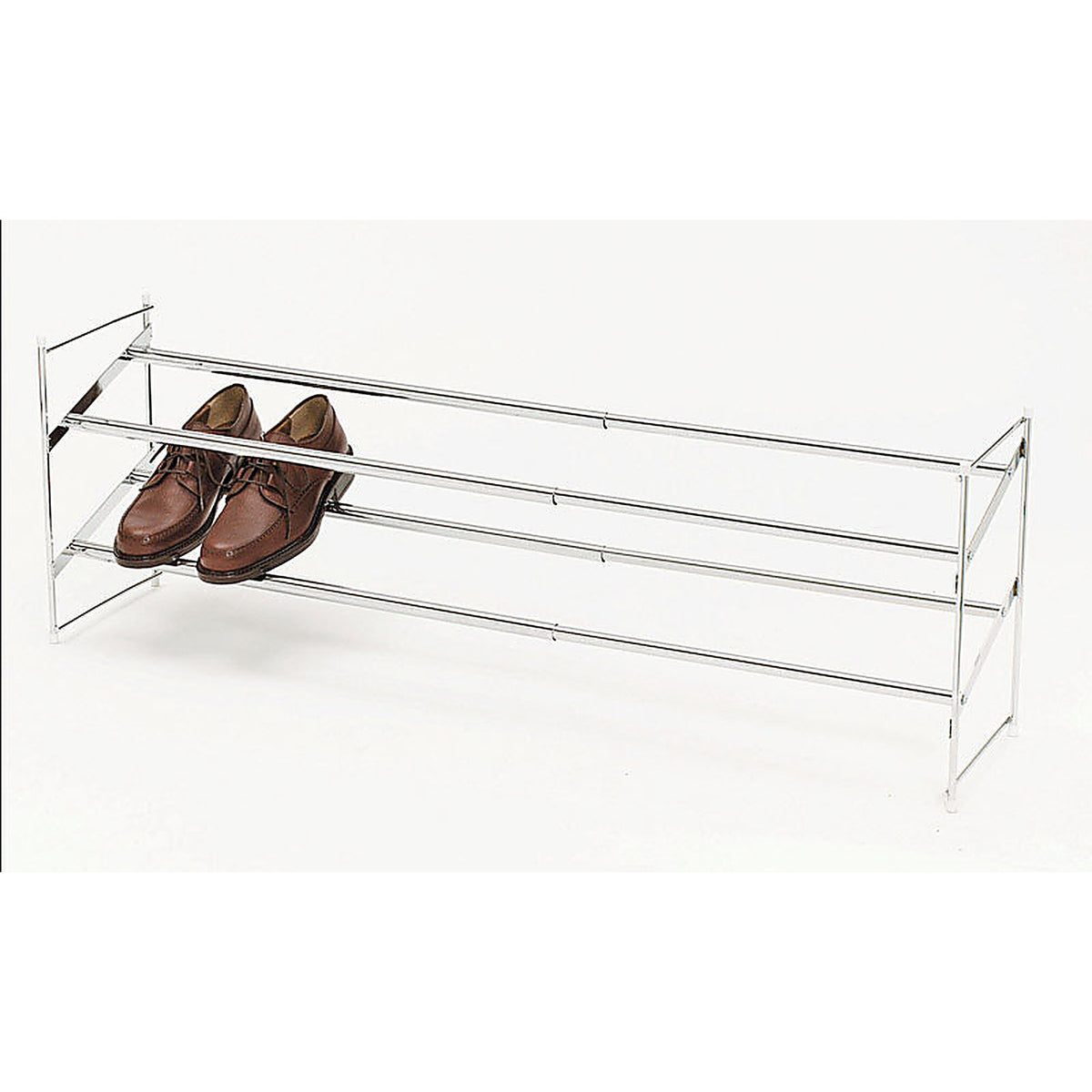 Whitmor - 6023-210 - 8-3/4 in. H x 24 in. W x 14 in. L Steel Expanding and Stacking Shoe Rack