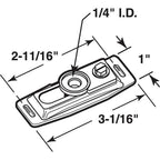 Prime-Line - N 6711 - Brass-Plated Steel Bracket 1 pk