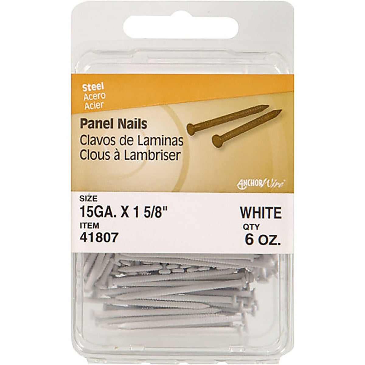 Hillman - 41807 - 1-5/8 in. Panel Steel Nail Flat 6 oz.