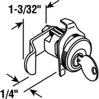 Prime-Line - S4128 - Brushed Nickel Steel Counter Clockwise Mailbox Lock