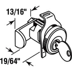 Prime-Line - S4137 - Nickel Steel Counter Clockwise Mailbox Lock
