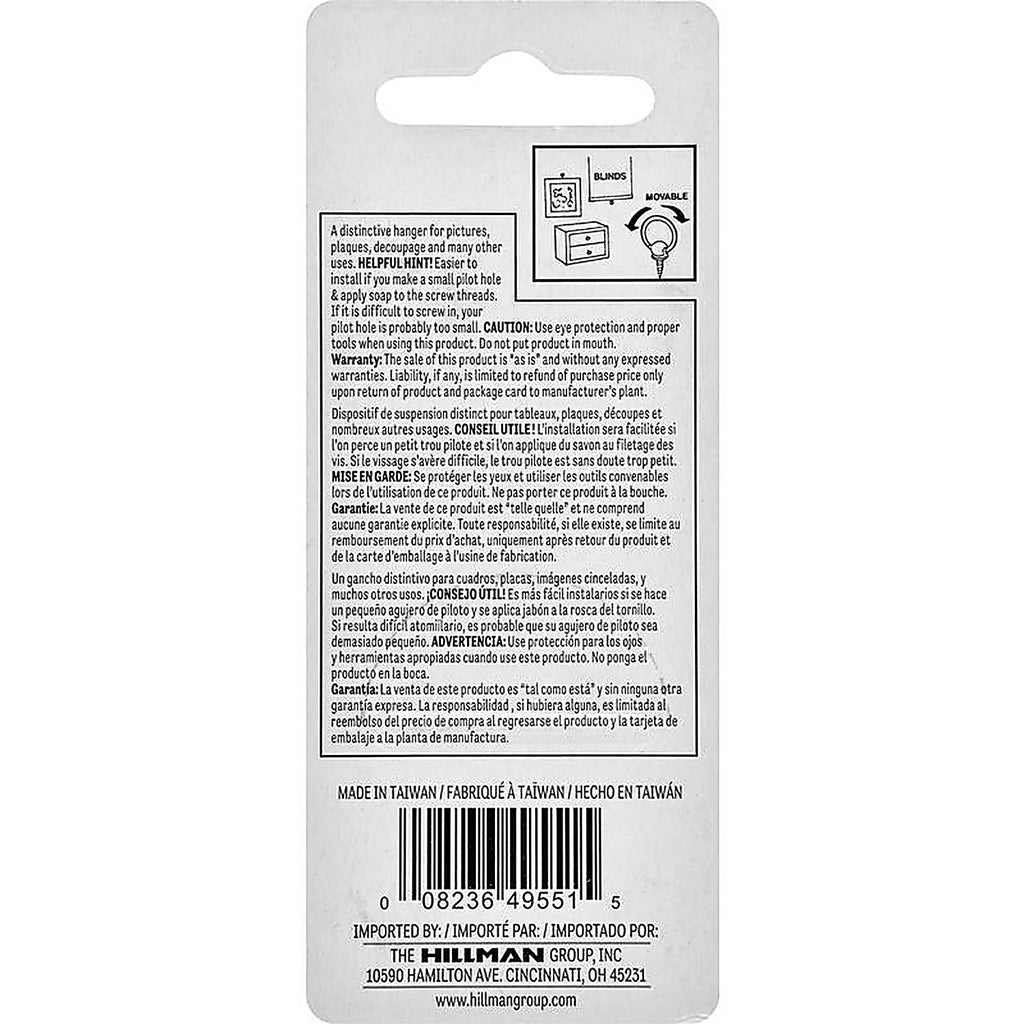 Hillman - 122214 - AnchorWire Antique Round Ring Hanger 2 pk