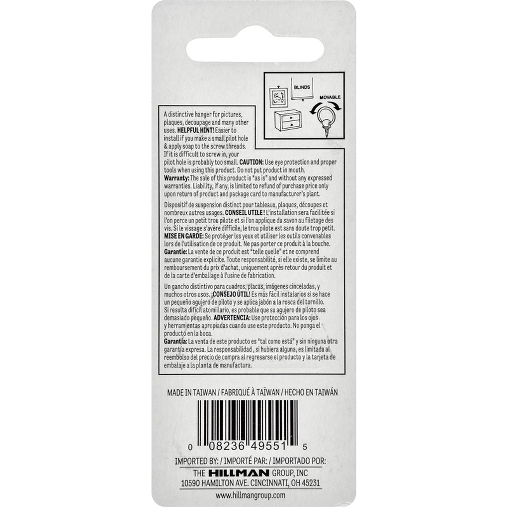 Hillman - 122214 - AnchorWire Antique Round Ring Hanger 2 pk
