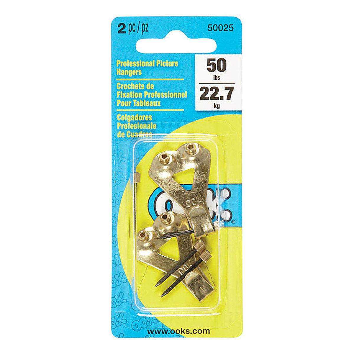 OOK - 50025 - Professional Picture Hanger 50 lb. - 2/Pack