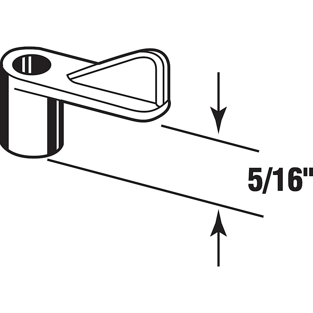 Prime-Line - PL7773 - Bright White Plastic Screen Clip For 5/16 inch - 12/Pack