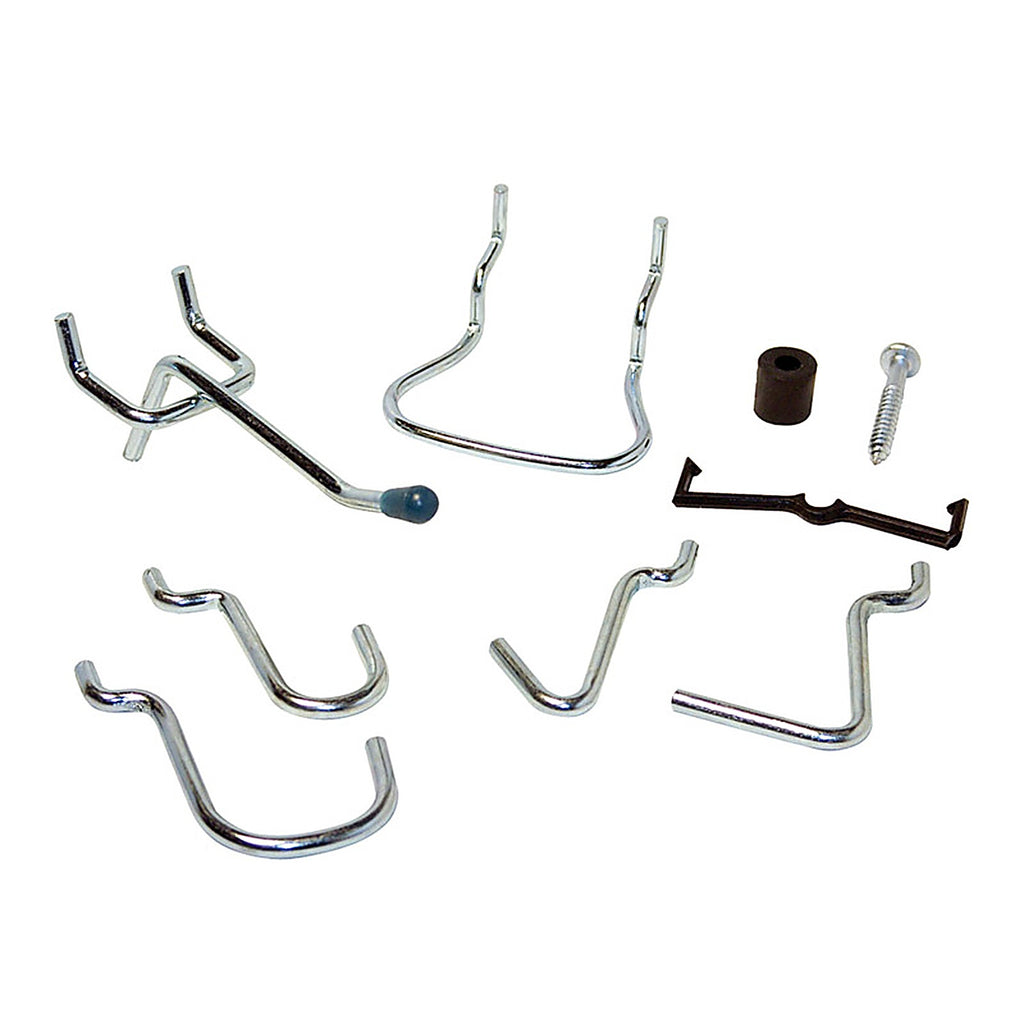 Crawford - 1832A - Silver Steel Peg Hooks 32/Pack