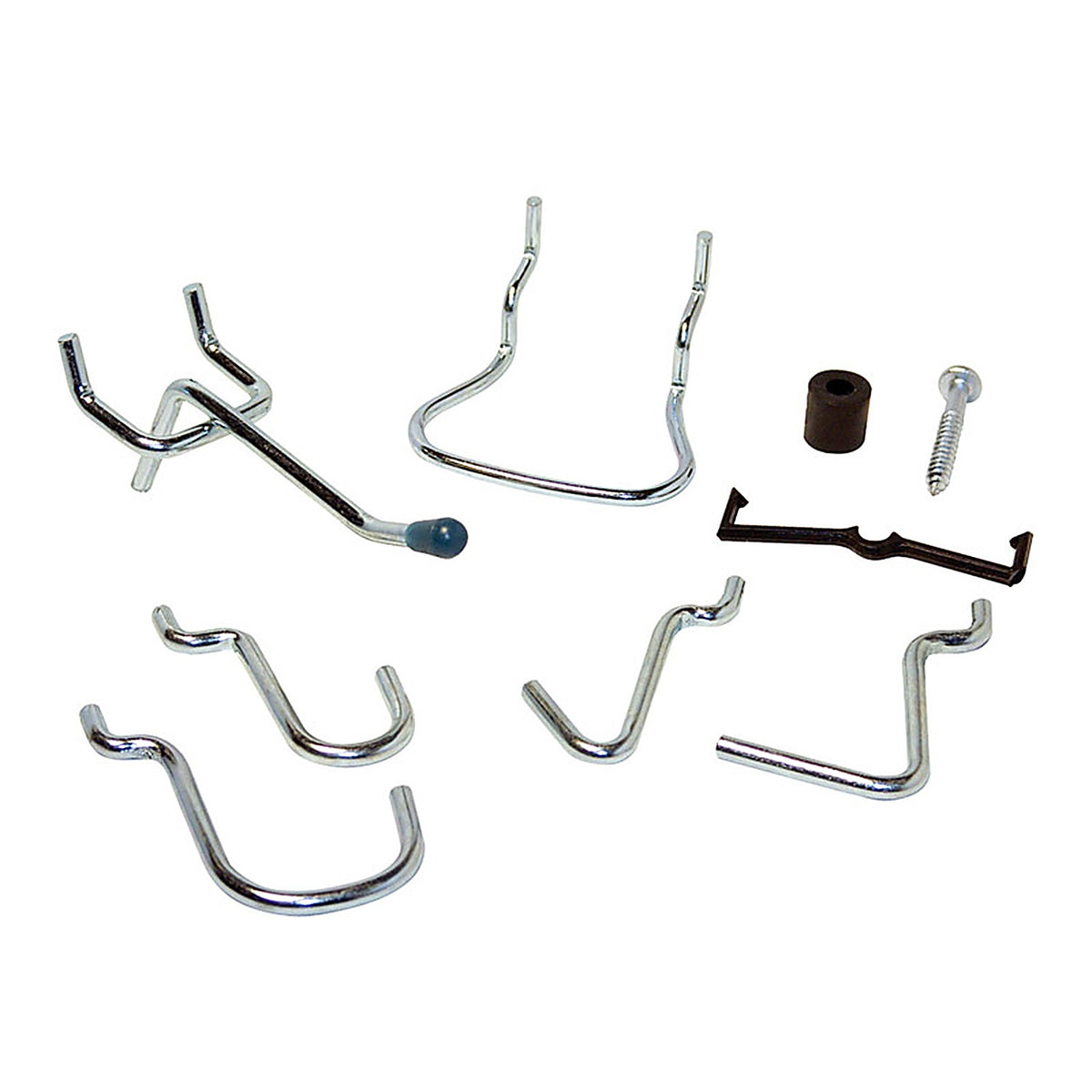 Crawford - 1832A - Silver Steel Peg Hooks 32/Pack