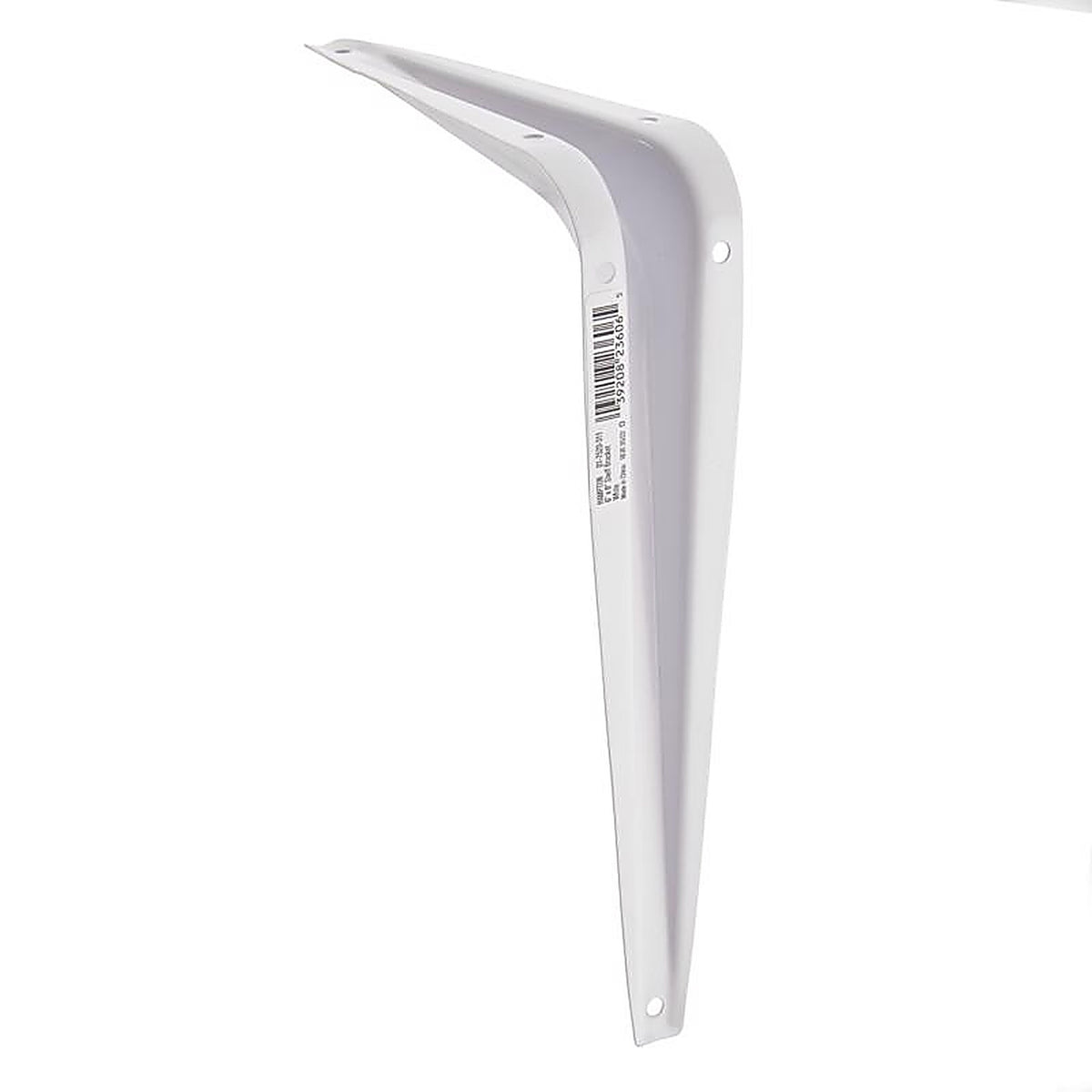 Hampton - 01-7520-311 - White Steel Shelf Support 18 Ga. 6 in. L 100 lb
