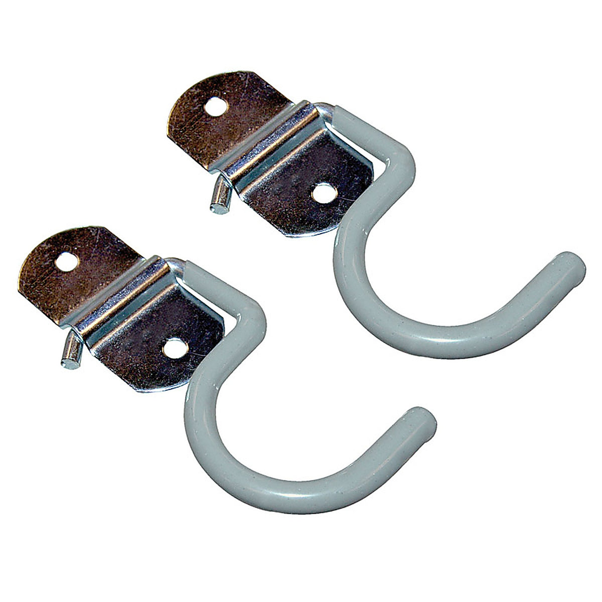 Crawford - SS29 - 3.65 in. L Vinyl Coated Gray Steel Small Hanger Holder 5 lb. capacity - 2/Pack