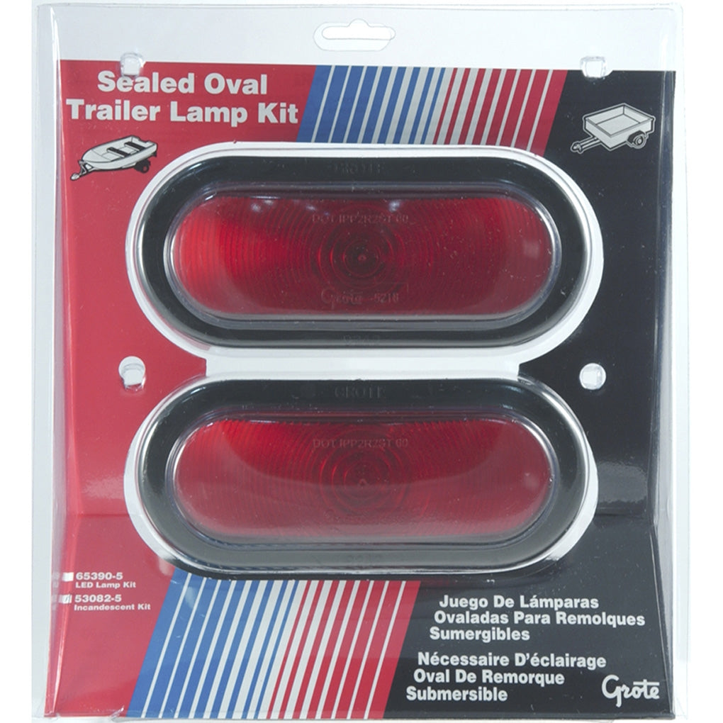 Grote - 53082-5 - Red Trailer STT Lamp Kit