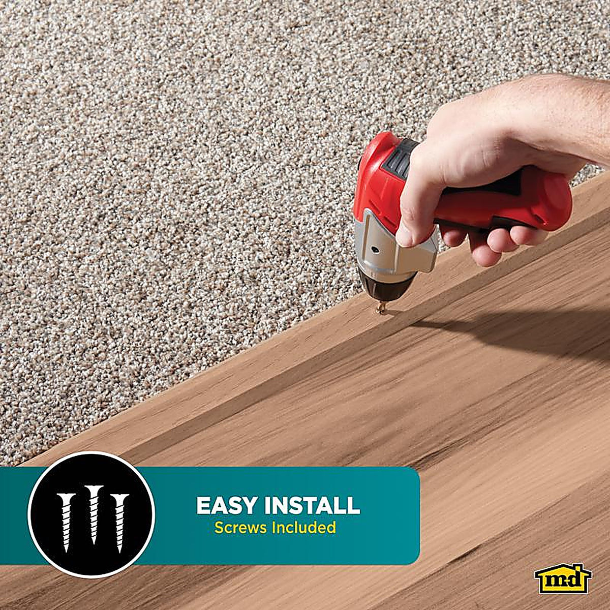 M-D - 85357 - 0.75 in. H x 36.25 in. L Prefinished Unfinished Wood Trim