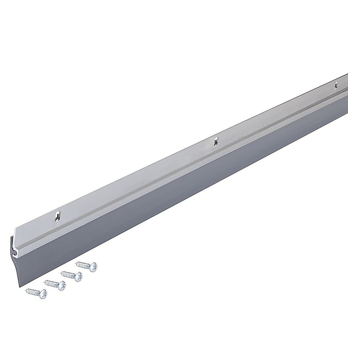 M-D - 5090 - Silver Aluminum Sweep For Garage Doors, Doors 36 in. L x 1/4 in.