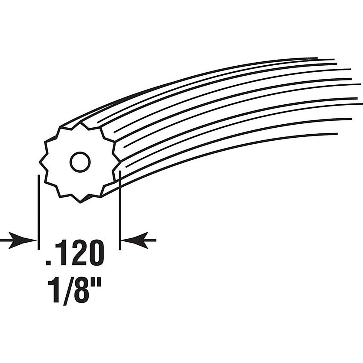 Prime-Line - P7650 - 0.12 in. Dia. x 500 ft. L Screen Spline
