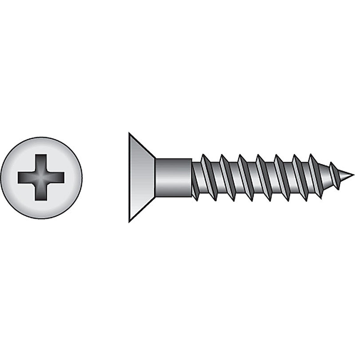 Hillman - 40854 - No. 12 X 1-1/2 in. L Phillips Zinc-Plated Wood Screws 50 pk