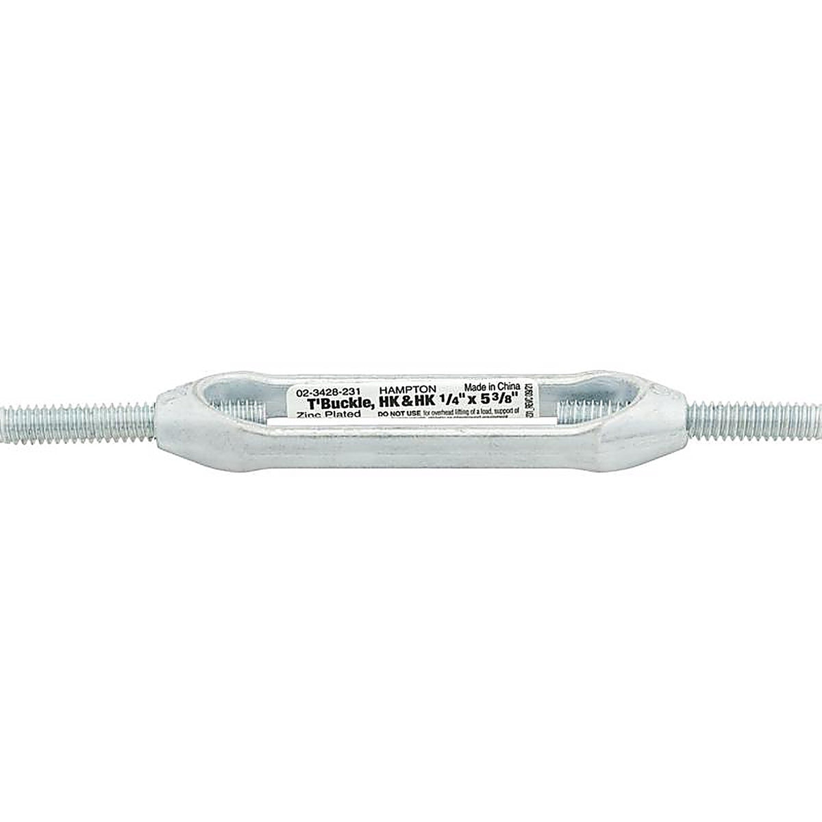Hampton - 02-3428-231 - Zinc-Plated Aluminum/Steel Turnbuckle 160 lb.