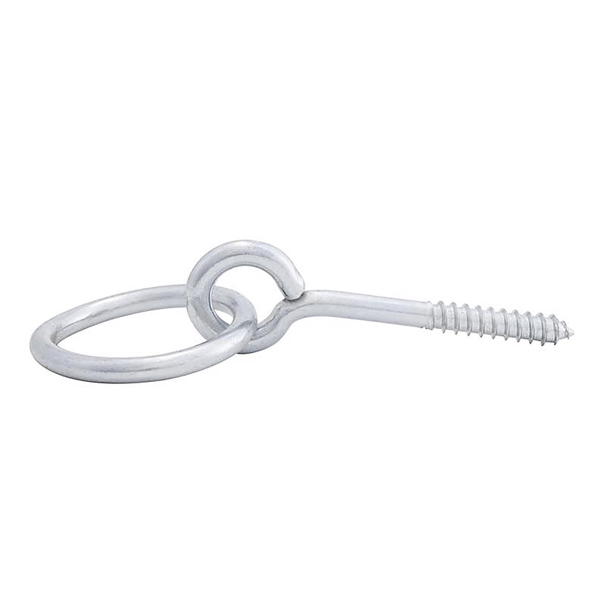 Hampton - 02-3975-420 - Large Zinc-Plated Silver Steel 3-5/8 in. L Rings w/Screw Eyes 350 lb 1 pk