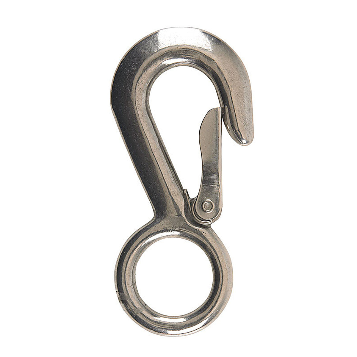 Campbell - T7631614 - 1-1/8 in. D X 4-22/32 in. L Polished Stainless Steel Snap Hook 400 lb
