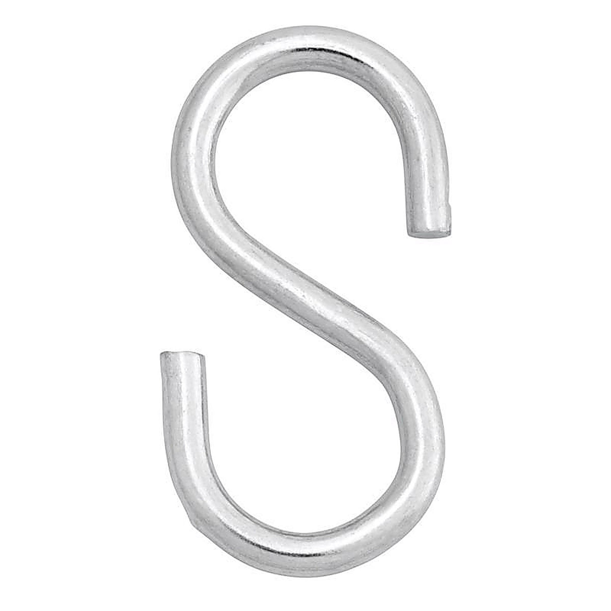 Hampton - 02-3483-820 - Medium Zinc-Plated Silver Steel 2.125 in. L S-Hook 55 lb. - 1/Pack