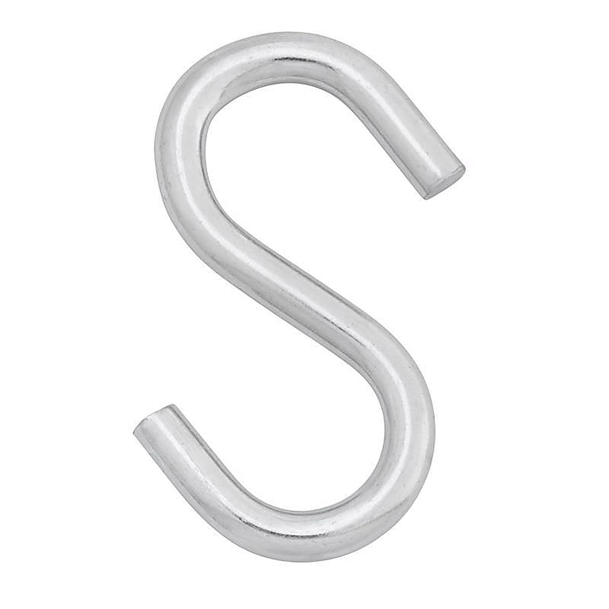 Hampton - 02-3483-828 - Medium Zinc-Plated Silver Steel 2.75 in. L S-Hook 160 lb. - 1/Pack