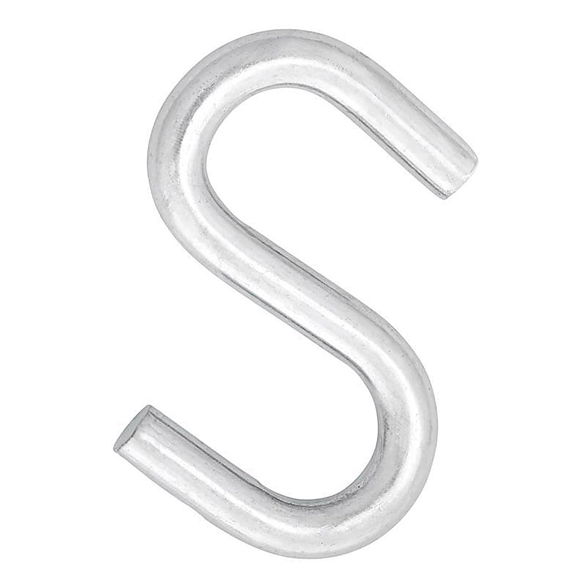 Hampton - 02-3484-114 - Small Zinc-Plated Silver Steel 2 in. L S-Hook 150 lb. - 1/Pack