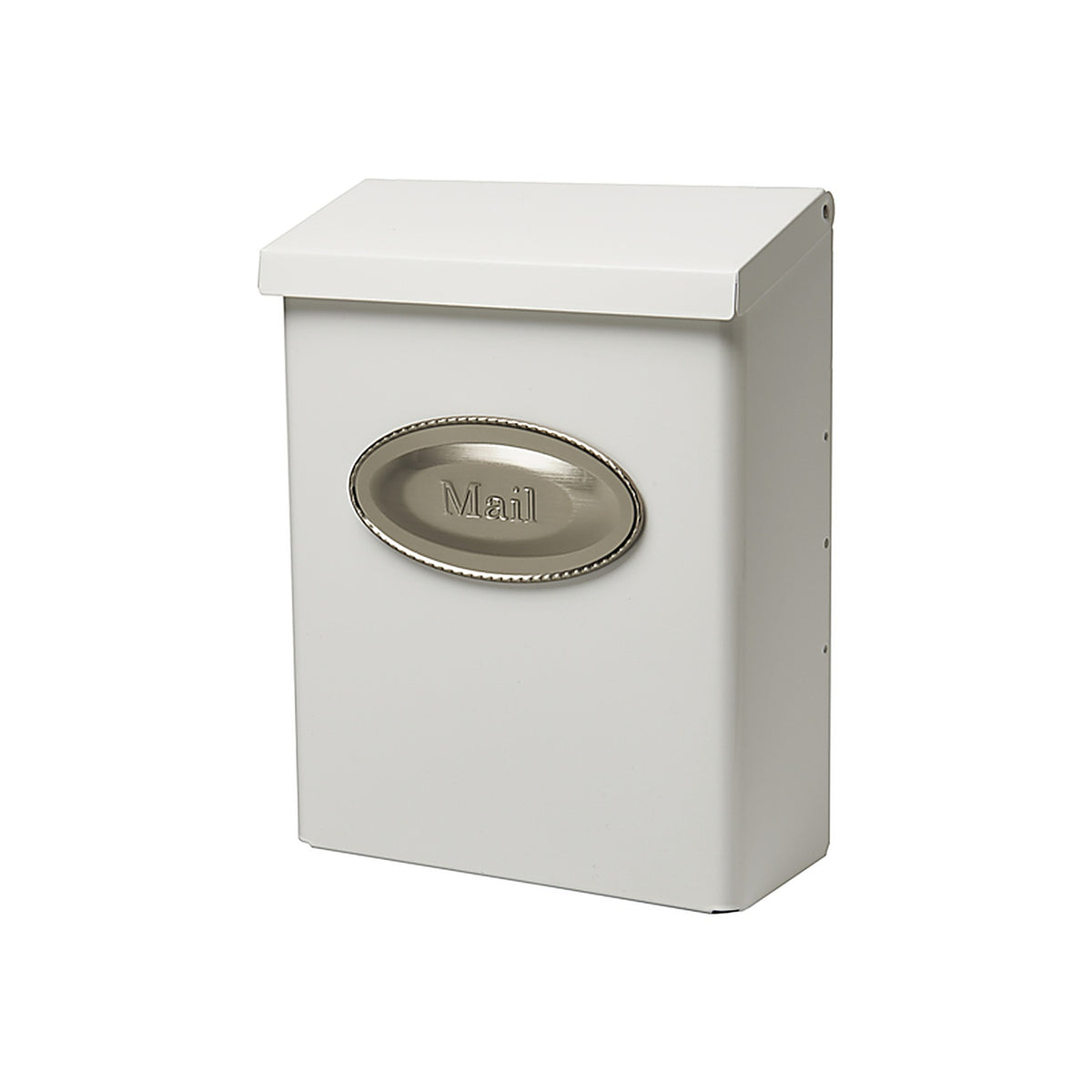 Gibraltar - DVKW0000 - Designer Contemporary Galvanized Steel Wall Mount White Mailbox