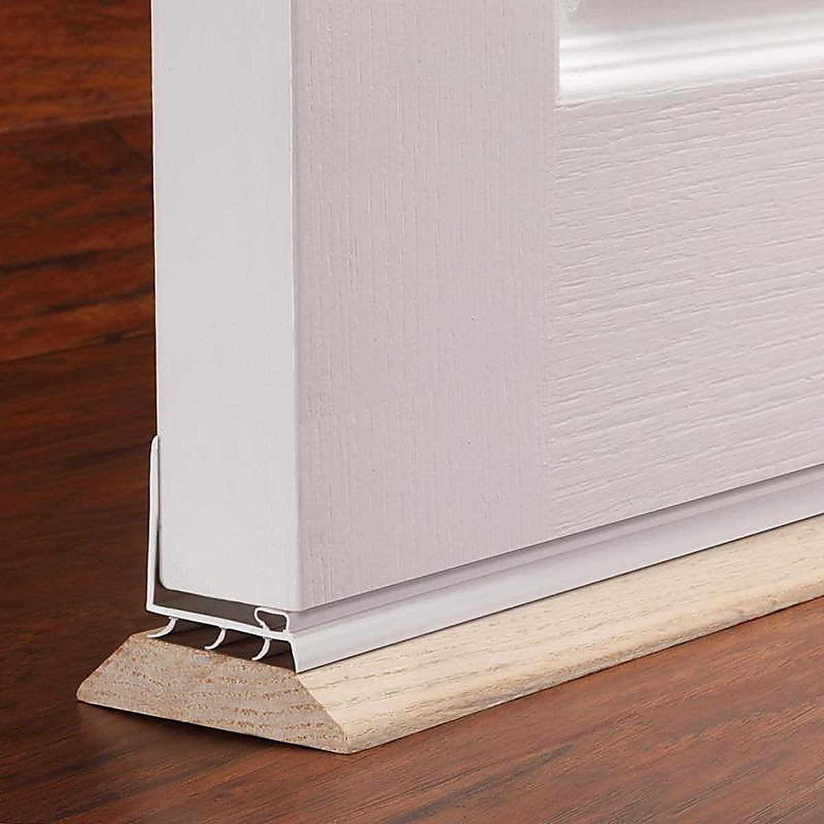 M-D - 43816 - White Vinyl L-Shaped Bottom For Doors, Doors 36 in. L x 1-3/4 in.