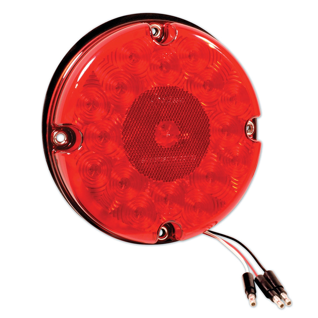Grote - 53422 - Stop Tail Turn Lamp, 7 in , Red, LED Bus Lamp
