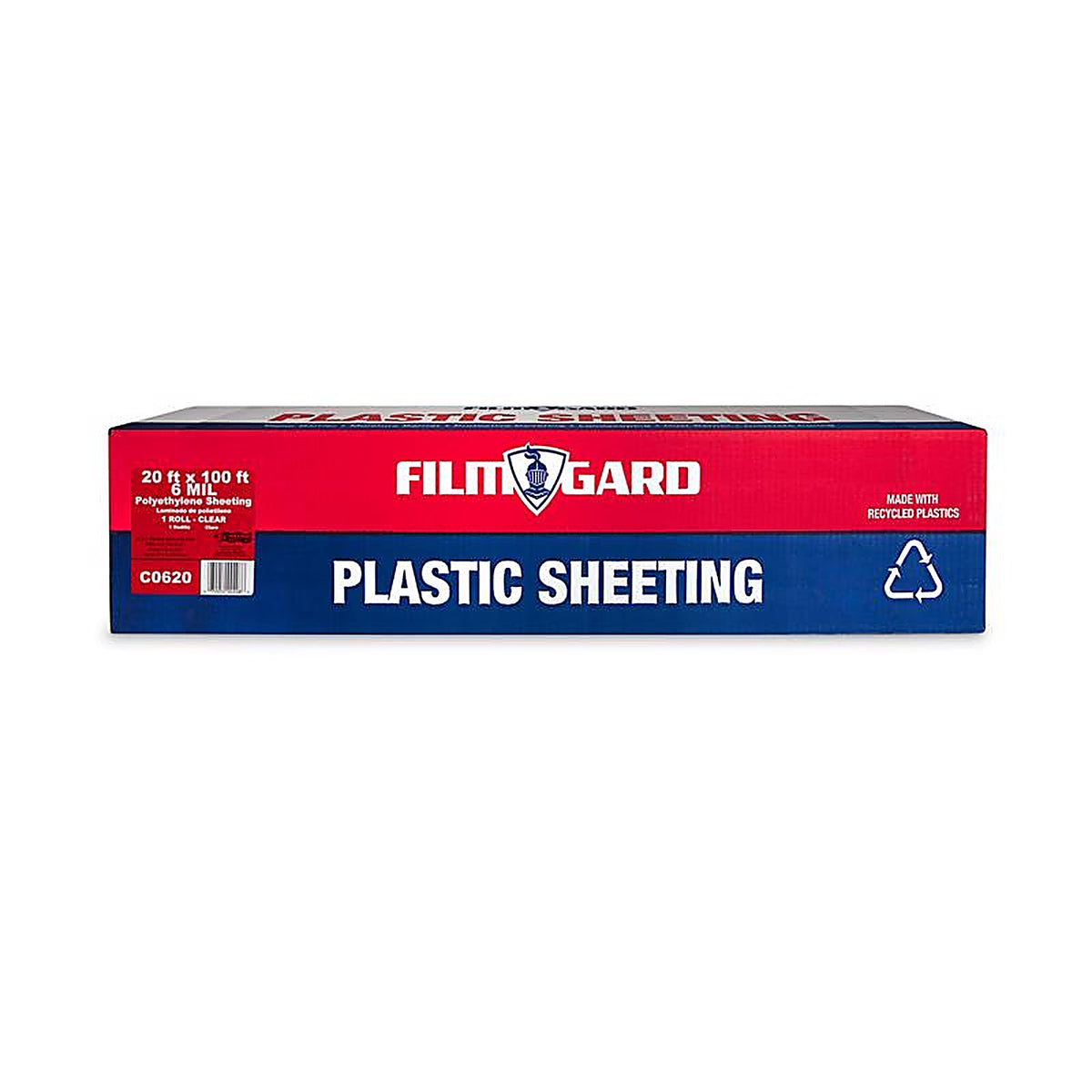 Film-Gard - 626073 - Plastic Sheeting 6 mil T X 20 ft. W X 100 ft. L Polyethylene Clear 1 pk