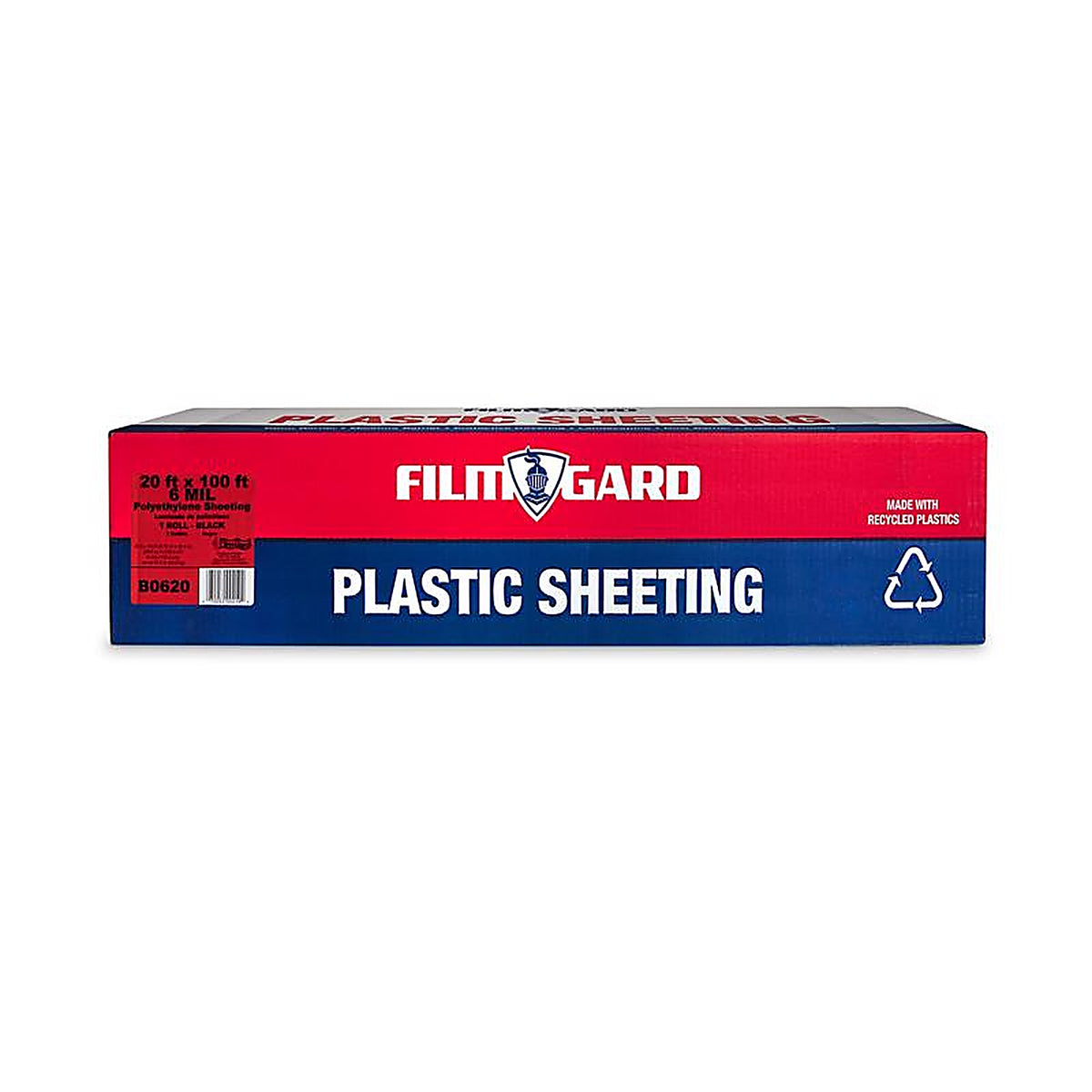 Film-Gard - 626061 - Plastic Sheeting 6 mil x 20 ft. W x 100 ft. L Polyethylene Black 1