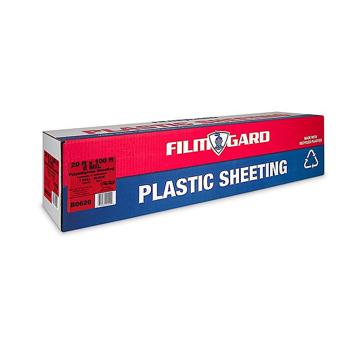Film-Gard - 626061 - Plastic Sheeting 6 mil x 20 ft. W x 100 ft. L Polyethylene Black 1