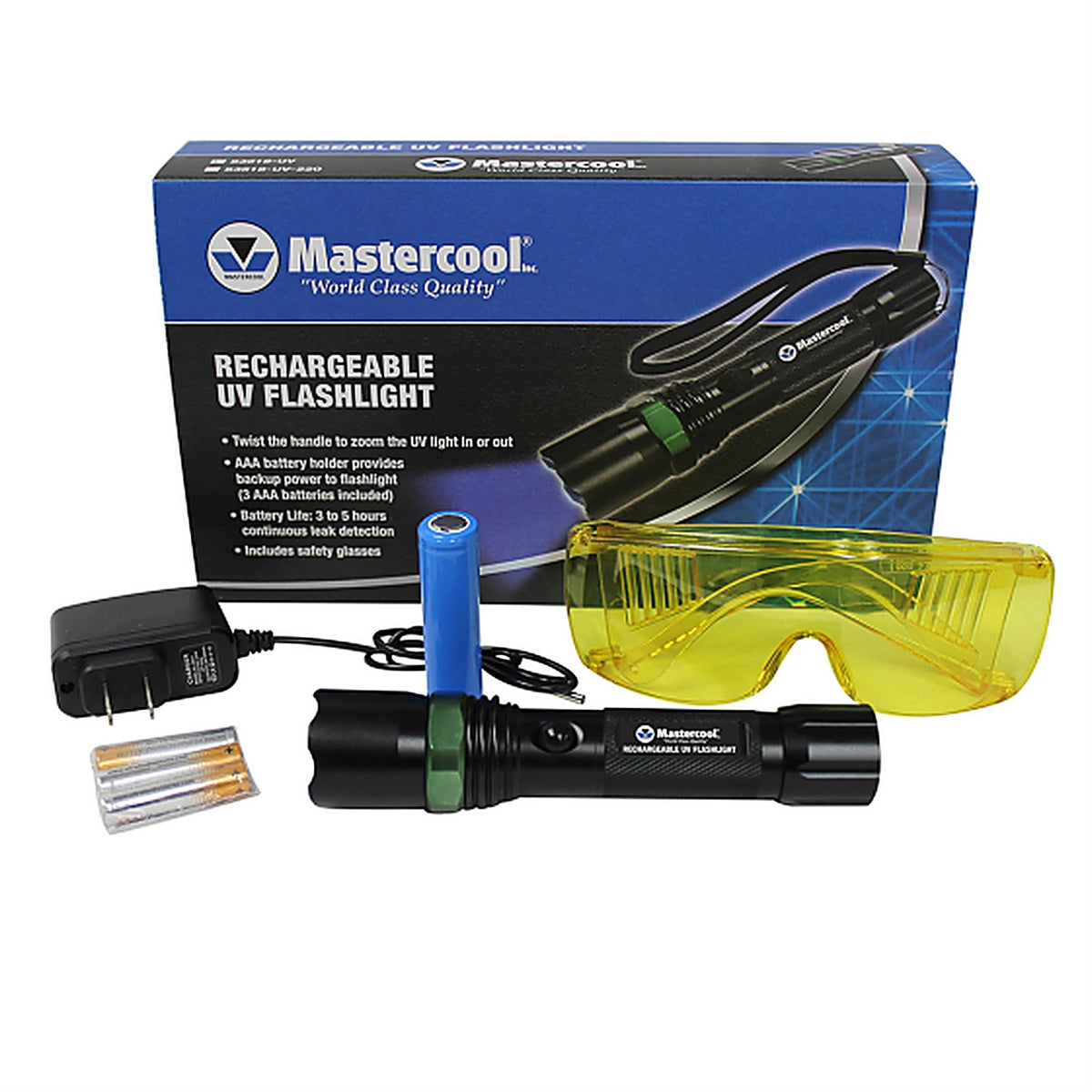 Mastercool - 53518-UV - Rechargeable Uv Flashlight